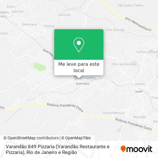 Varandão 849 Pizzaria (Varandão Restaurante e Pizzaria) mapa