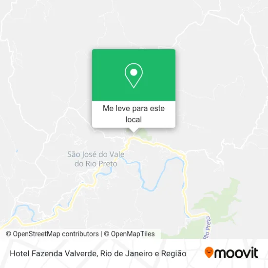 Hotel Fazenda Valverde mapa