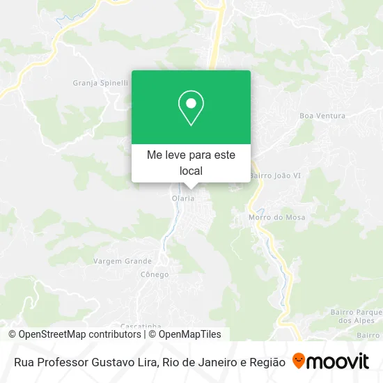 Rua Professor Gustavo Lira mapa