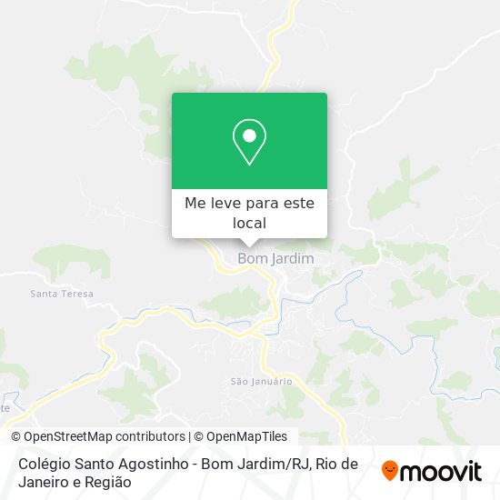 Colégio Santo Agostinho - Bom Jardim / RJ mapa