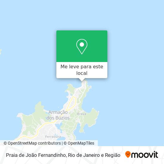Praia de João Fernandinho mapa