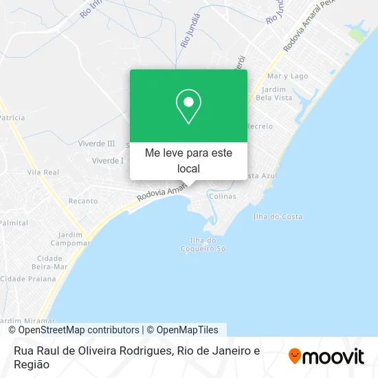 Rua Raul de Oliveira Rodrigues mapa