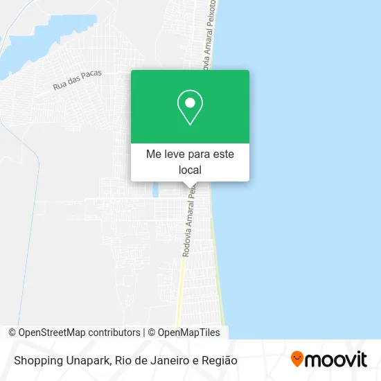 Shopping Unapark mapa