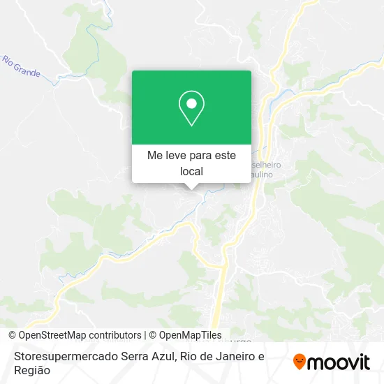 Storesupermercado Serra Azul mapa