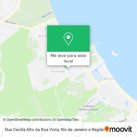 Rua Cecilia Alto da Boa Vista mapa