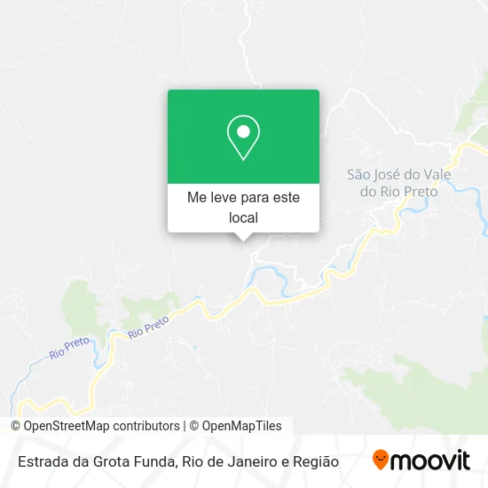 Estrada da Grota Funda mapa