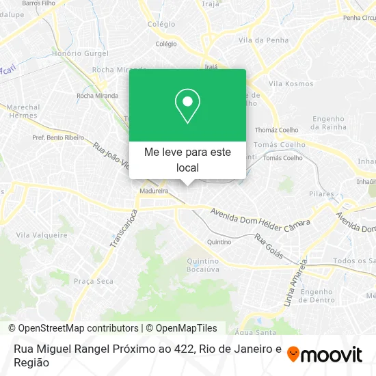 Rua Miguel Rangel Próximo ao 422 mapa