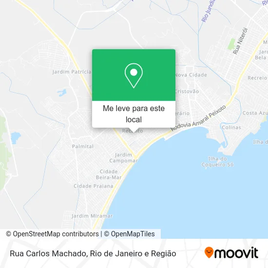 Rua Carlos Machado mapa