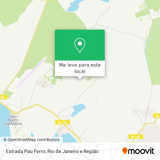 Estrada Pau Ferro mapa