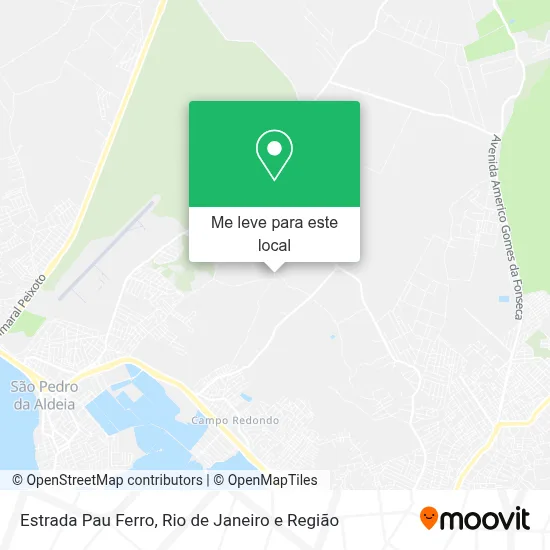 Estrada Pau Ferro mapa
