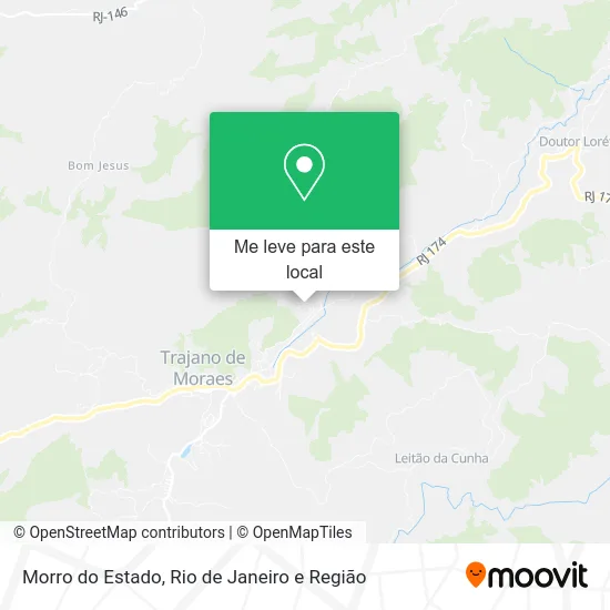 Morro do Estado mapa