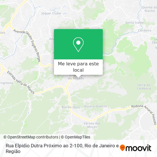 Rua Elpídio Dutra Próximo ao 2-100 mapa