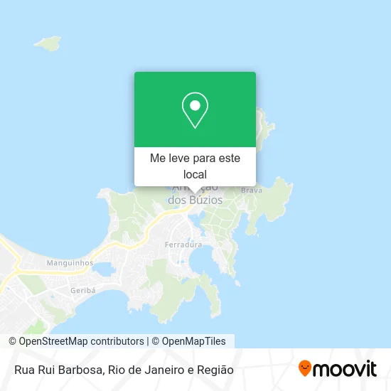 Rua Rui Barbosa mapa