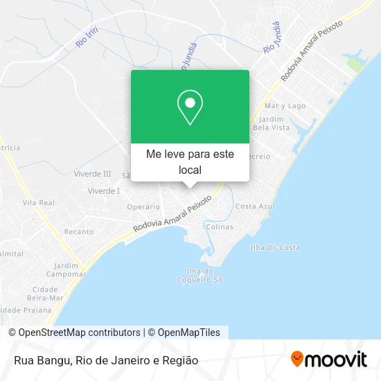 Rua Bangu mapa