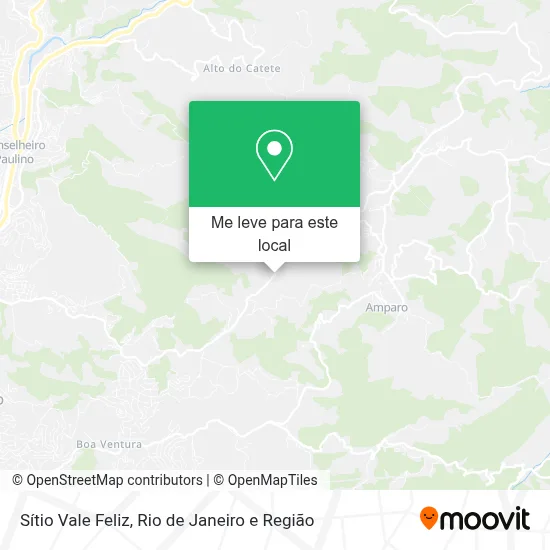 Sítio Vale Feliz mapa