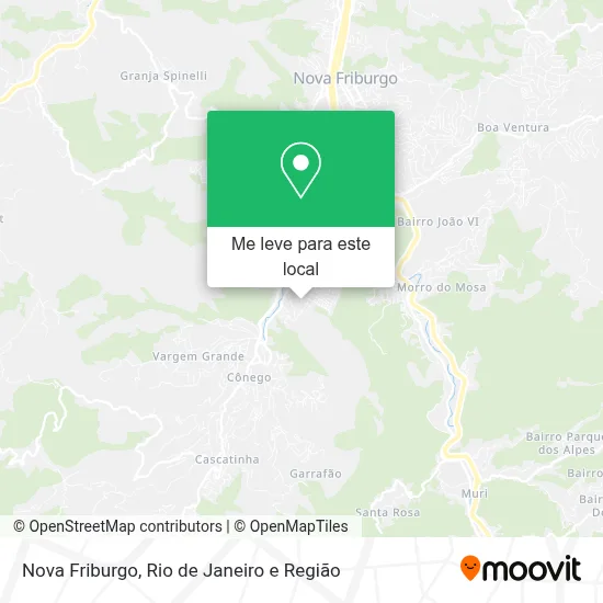 Nova Friburgo mapa