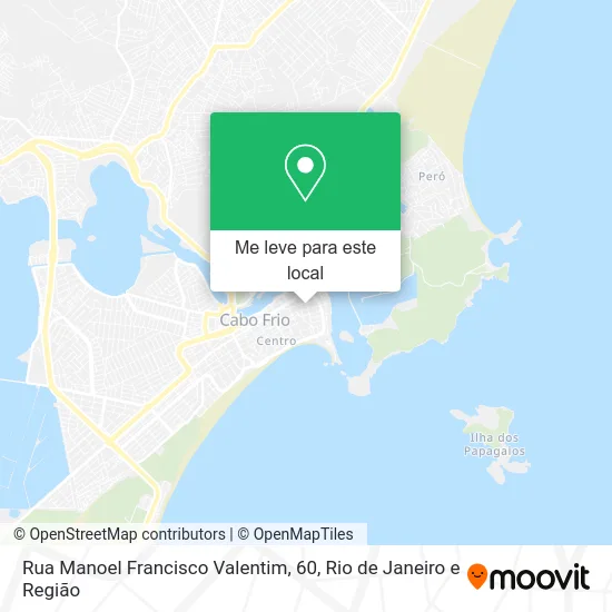 Rua Manoel Francisco Valentim, 60 mapa