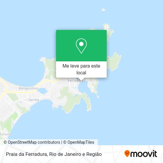 Praia da Ferradura mapa