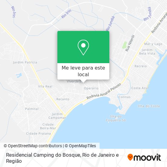 Residencial Camping do Bosque mapa