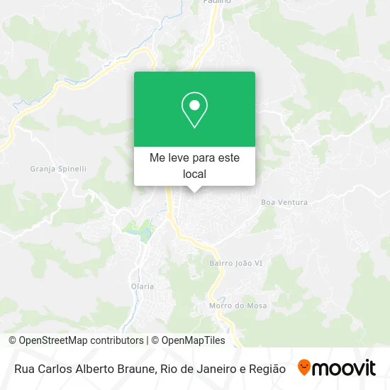 Rua Carlos Alberto Braune mapa
