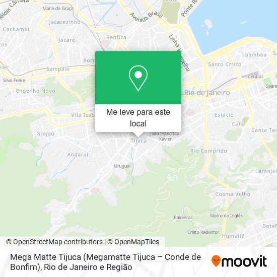 Mega Matte Tijuca (Megamatte Tijuca – Conde de Bonfim) mapa