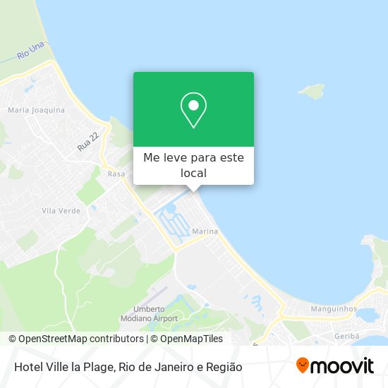 Hotel Ville la Plage mapa