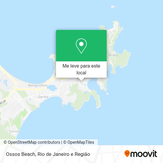 Ossos Beach mapa