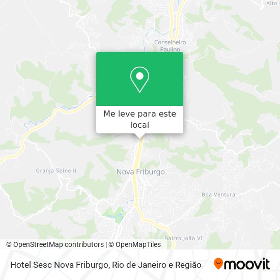 Hotel Sesc Nova Friburgo mapa