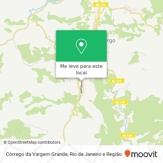 Córrego da Vargem Grande mapa