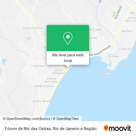 Fórum de Rio das Ostras mapa