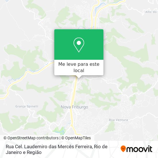 Rua Cel. Laudemiro das Mercês Ferreira mapa