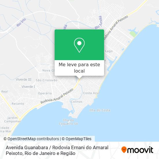 Avenida Guanabara / Rodovia Ernani do Amaral Peixoto mapa