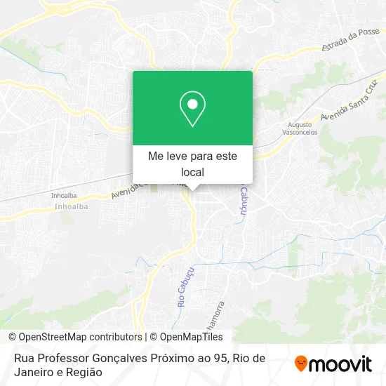 Rua Professor Gonçalves Próximo ao 95 mapa