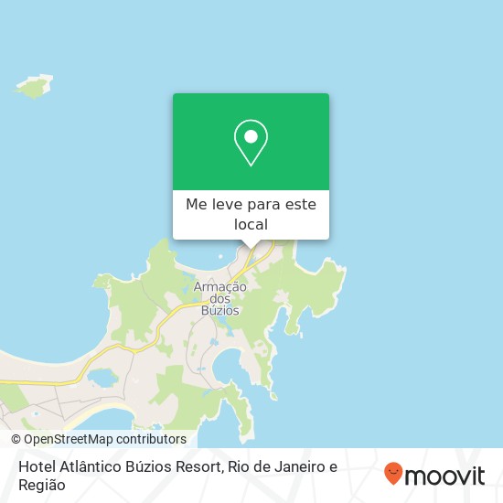 Hotel Atlântico Búzios Resort mapa
