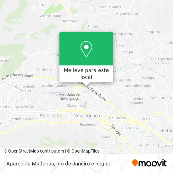 Aparecida Madeiras mapa