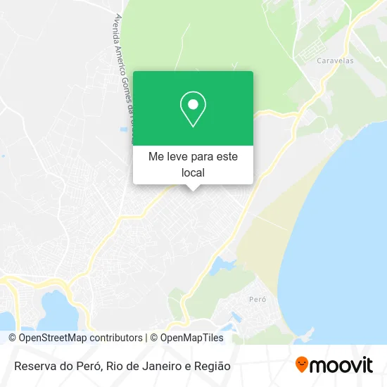 Reserva do Peró mapa