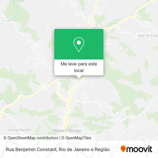 Rua Benjamin Constant mapa