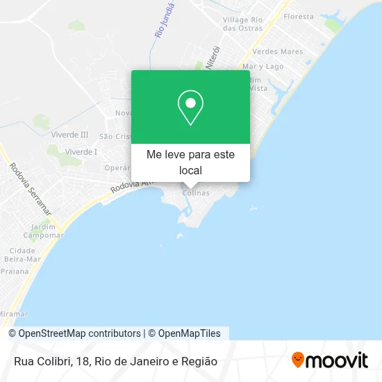 Rua Colibri, 18 mapa