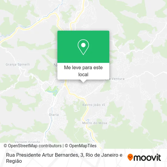 Rua Presidente Artur Bernardes, 3 mapa