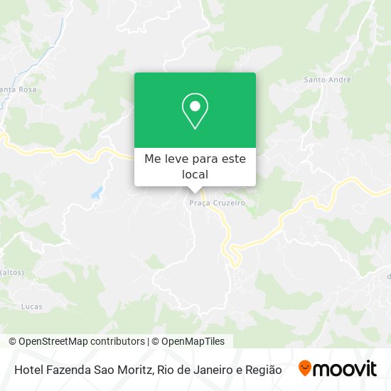Hotel Fazenda Sao Moritz mapa