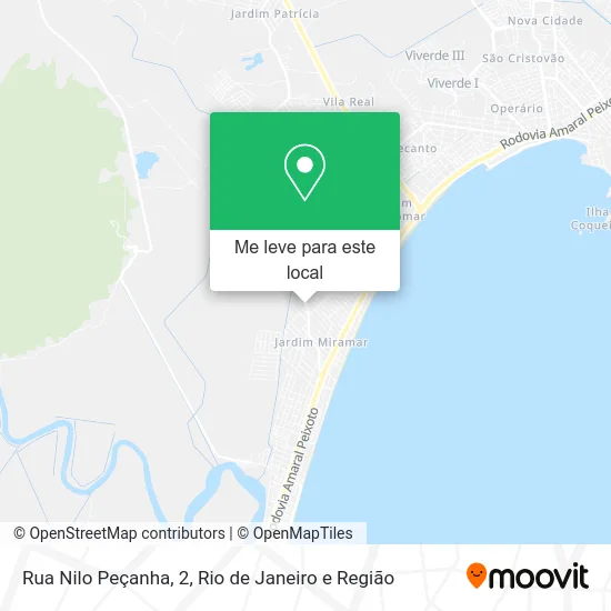Rua Nilo Peçanha, 2 mapa
