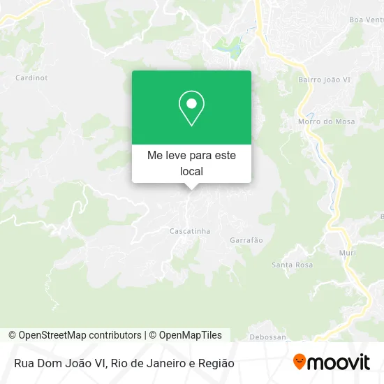 Rua Dom João VI mapa