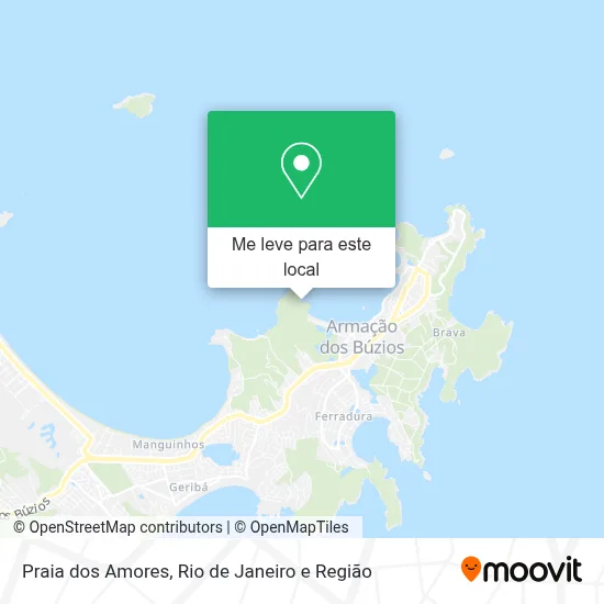 Praia dos Amores mapa