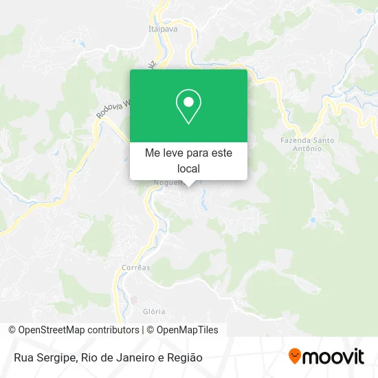 Rua Sergipe mapa