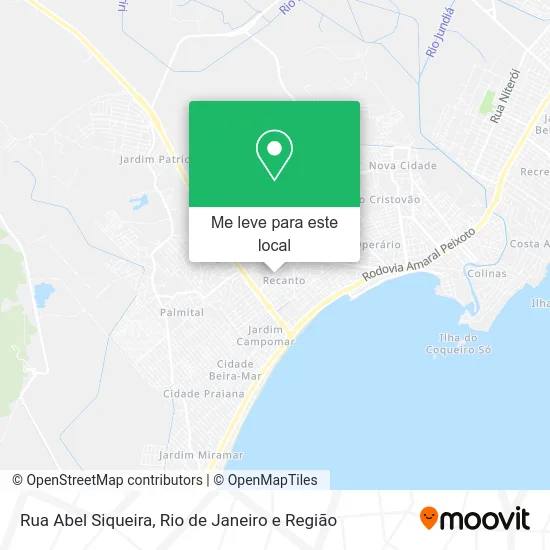 Rua Abel Siqueira mapa