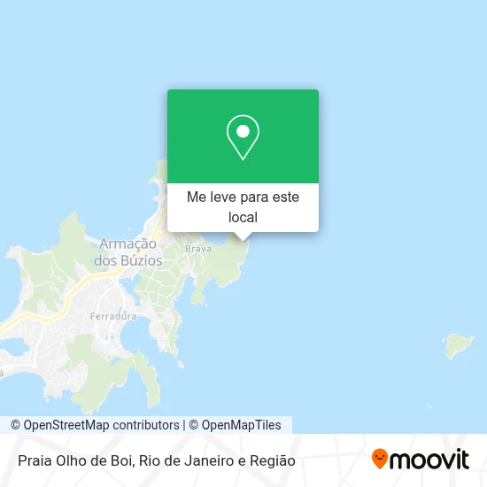 Praia Olho de Boi mapa