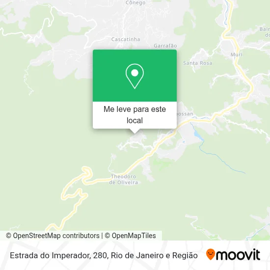 Estrada do Imperador, 280 mapa