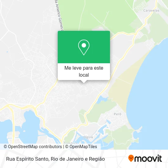 Rua Espírito Santo mapa