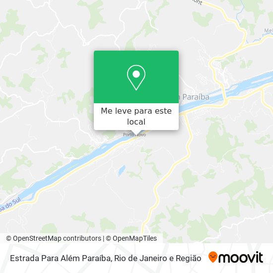 Estrada Para Além Paraíba mapa