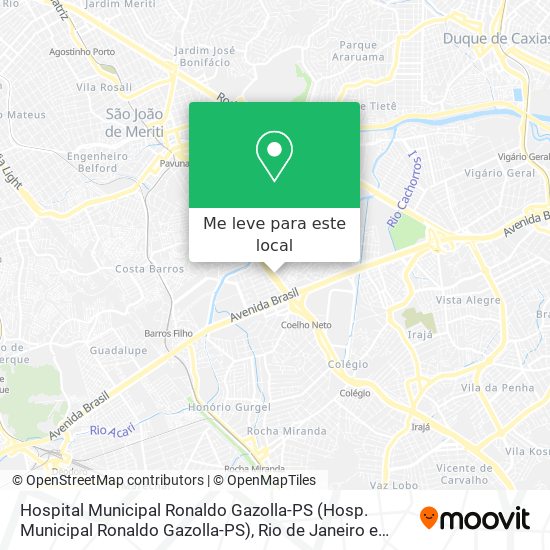 Hospital Municipal Ronaldo Gazolla-PS mapa
